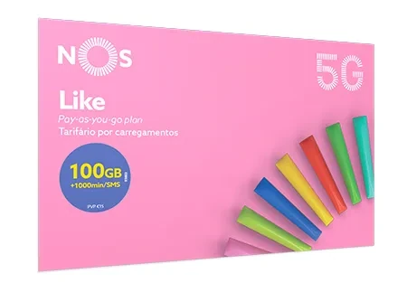 NOS Like 100 GB — cartão SIM 5G